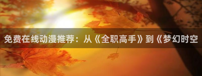 www.omofun：免费在线动漫推荐：从《全职高手》到《梦幻时空